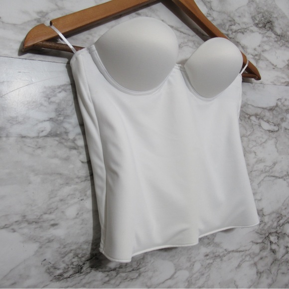 Felina Strapless White Bridal Bra Size 34 A | White - Picture 3 of 13